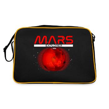 Explorer - Mars t shirt. Colonize Mars shirt gift. - Retro Bag - black/gold - Back