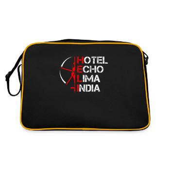 Hélicoptère pour pilotes d'hélicoptère - Sac Retro - noir/or - Dos