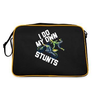 Motocross Motocross Kinder Motocross Maschine - Retro Tasche - Schwarz/Gold - Hinten