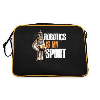 Cadeau de robotique robotique robotique - Sac Retro - noir/or - Dos