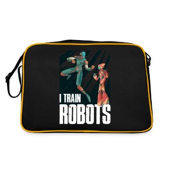 Cadeau de robotique robotique robotique - Sac Retro - noir/or - Dos