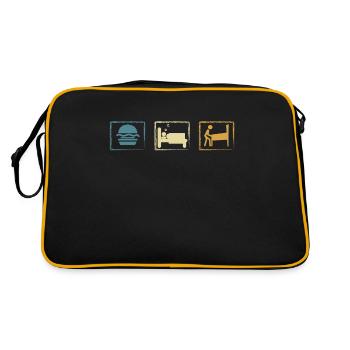 Flipper rétro manger le flipper de sommeil - Sac Retro - noir/or - Dos