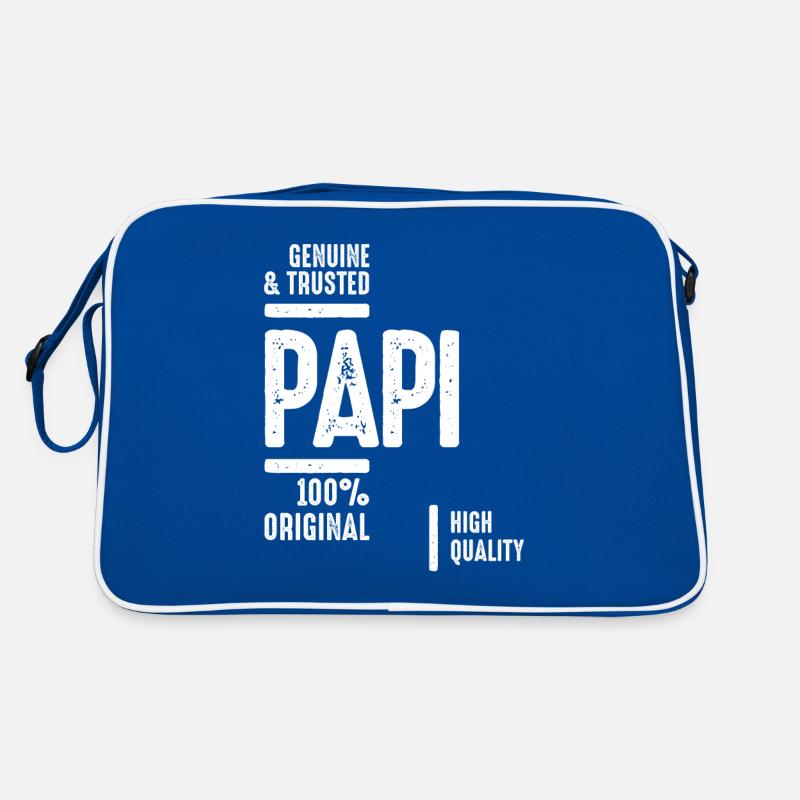 Echte und vertrauenswürdige Papi | Vater Opa Geschenk Retro Tasche