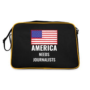 L'Amérique a besoin d'une chemise de journalistes pour la liberté d'expression - Sac Retro - noir/or - Dos