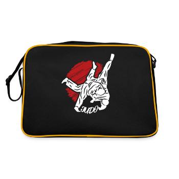 Lancer de judo Combats pour votre club - Sac Retro - noir/or - Dos