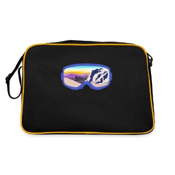 Ski Goggles Snowboard Apres Ski Skier Skier Skiing - Retro Bag - black/gold - Back