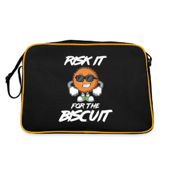 Risque drôle pour le biscuit - Pour le biscuit et - Sac Retro - noir/or - Dos