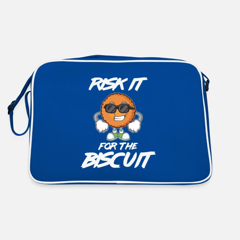 Funny Risk it for the Biscuit - For Biscuit & Retro Bag