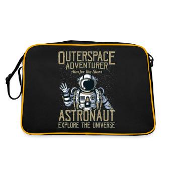 Fête des astronautes - astronautes - Sac Retro - noir/or - Dos