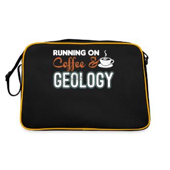 Cadeau de géologie géologue géomètre - Sac Retro - noir/or - Dos