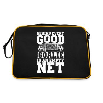 Behind Every Good Goalie Is An Empty Net Football - Sac Retro - noir/or - Dos