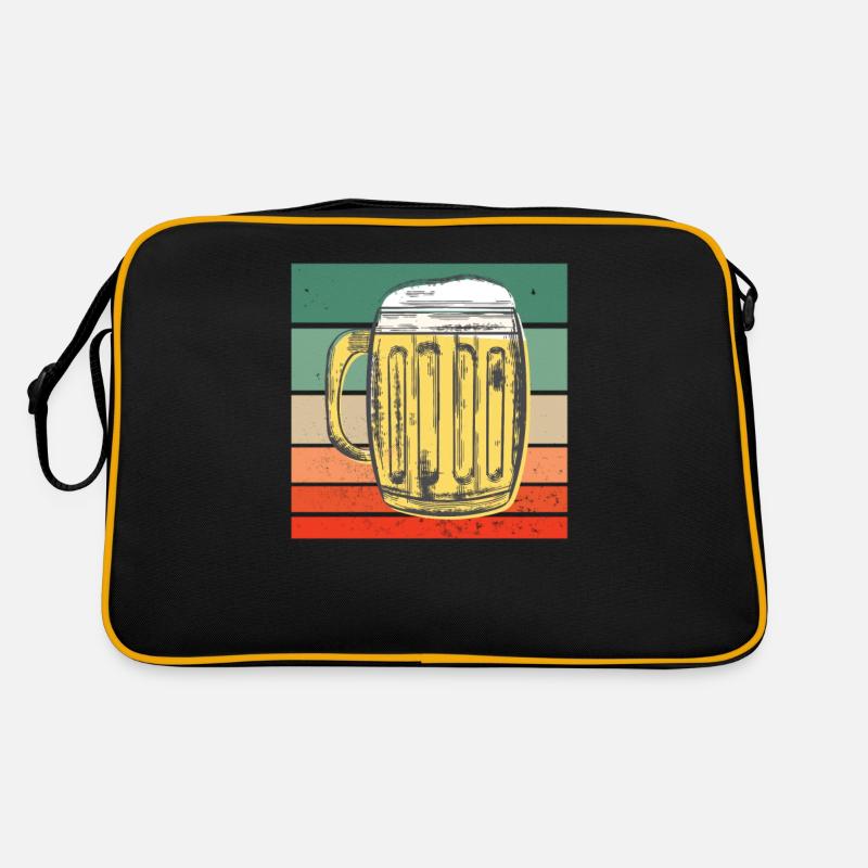 Vintage Retro Bier Glas Retro Tasche
