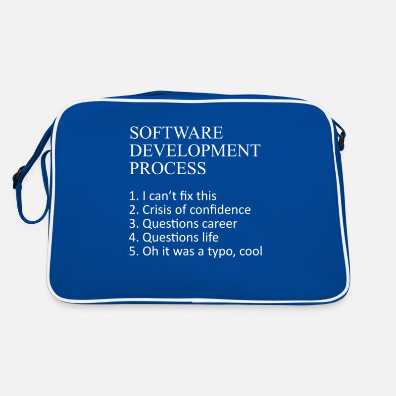 Web Developer Software Development Process Javascr Retro Bag
