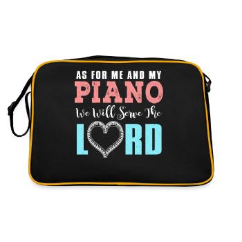 Piano Piano Piano Piano Piano Clavier - Sac Retro - noir/or - Dos