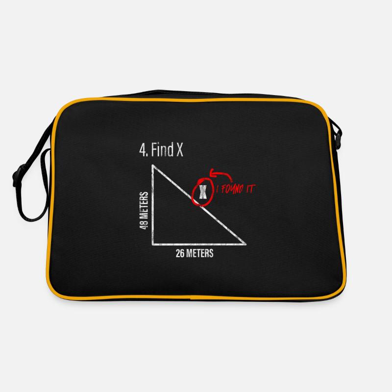 Find X, I Found It Mathematik Witz Mathe Witz Retro Tasche