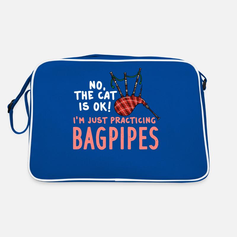 Dudelsack Sackpfeife Bockpfeife Sackpfeifer Retro Tasche