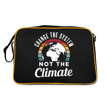 Environmental protection climate protection gift - Retro Bag - black/gold - Back
