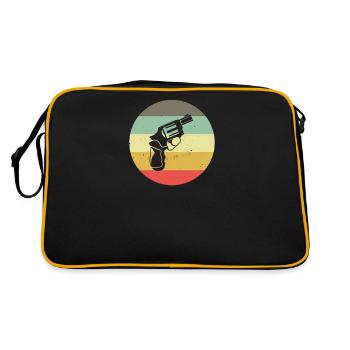 Tireur sportif Stand de tir Club de tir Calibre - Sac Retro - noir/or - Dos
