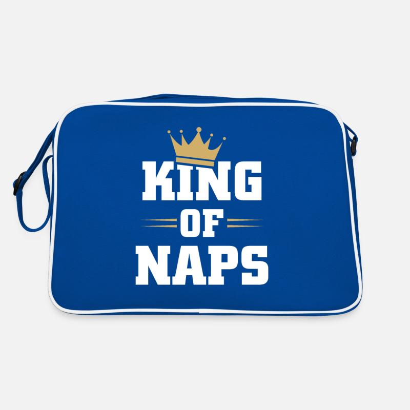 King of Naps Funny Sleeping Napping Mens Gift Retro Tasche