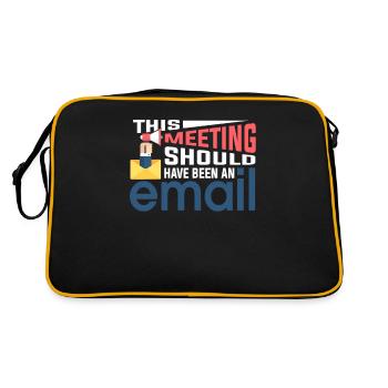 Pas de réunion uniquement des e-mails - Sac Retro - noir/or - Dos