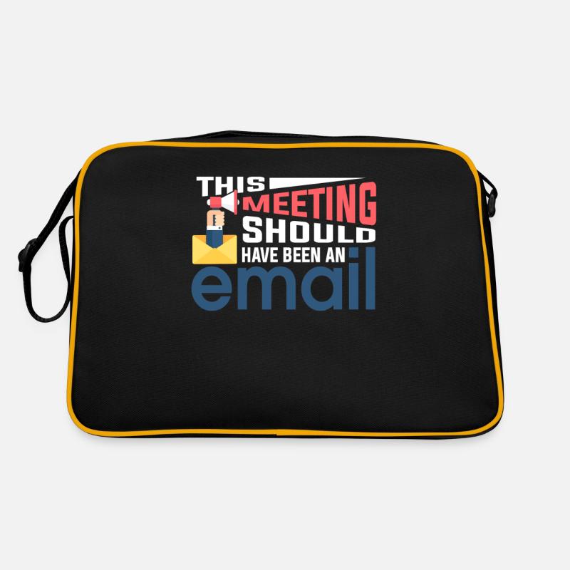Pas de réunion uniquement des e-mails Sac Retro