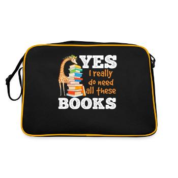 Livre amateur livre fan livre fan livre junkie - Sac Retro - noir/or - Dos