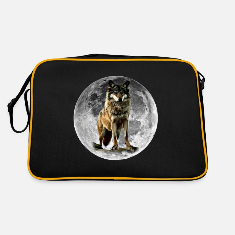 Loup - Sac Retro - noir/or