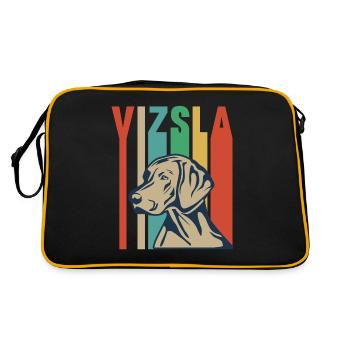 Vizsla design for a Magyar Vizsla owner - Retro Bag - black/gold - Back