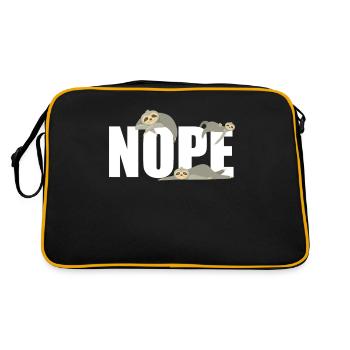 Drôle de paresseux amant Paresseux Cadeau - Sac Retro - noir/or - Dos