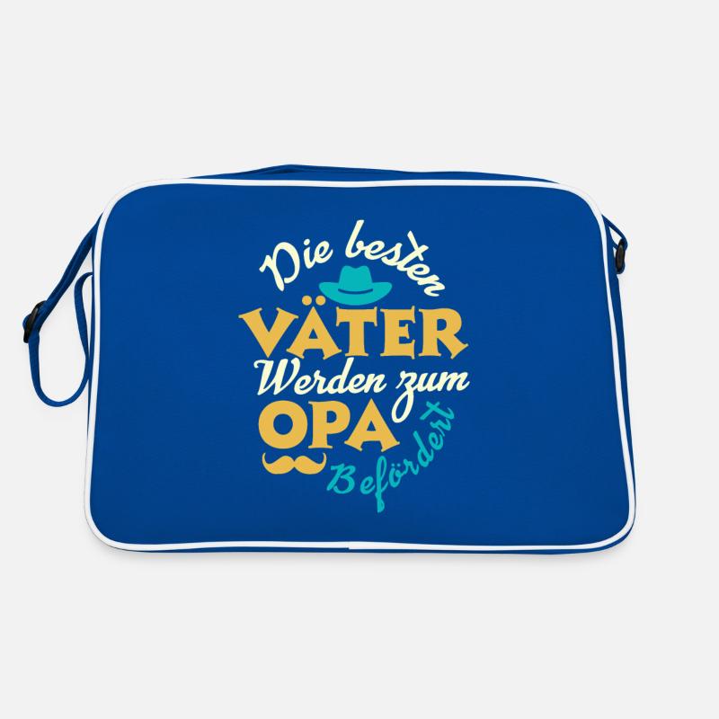 Die besten Väter werden zum Opa Retro Tasche