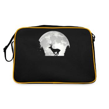 Hunter hunting driven hunt huntress fox gift - Retro Bag - black/gold - Back