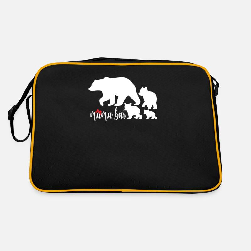 mama bear mama bear - Retro Bag - black/gold
