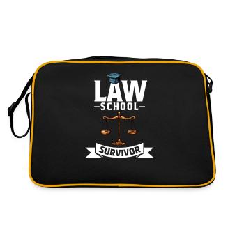 Étudiant en droit en droit - Sac Retro - noir/or - Dos