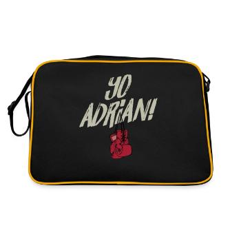 Yo Adrian Phillie Philadelphia Slang Meme - Retro Bag - black/gold - Back