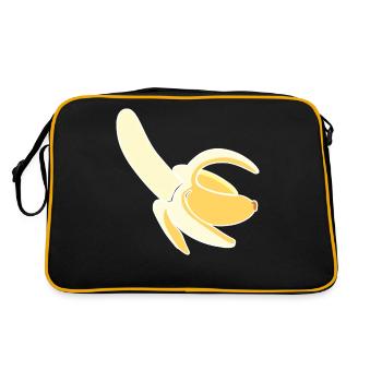 Banane Fruits Amoureux de banane Banane Hommes - Sac Retro - noir/or - Dos