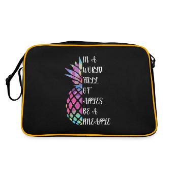 Ananas - Sac Retro - noir/or - Dos