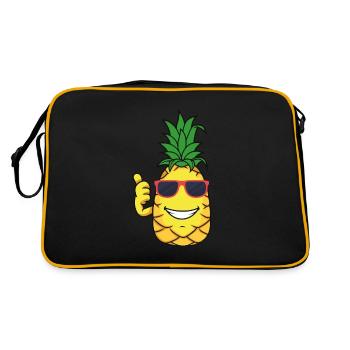 Ananas - Sac Retro - noir/or - Dos