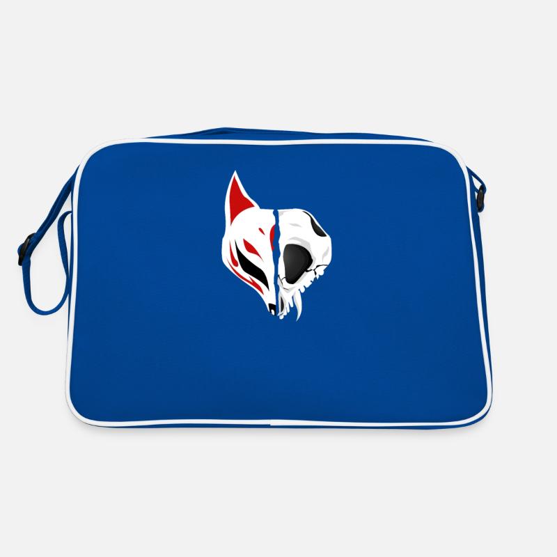 Kitsune crâne Japonais Kami Inari Fox Kitsune Sac Retro