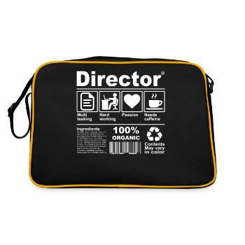 Director - Retro Bag - black/gold - Back