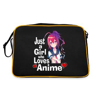Chemise Manga Anime Teenage Girl - Juste une fille - Sac Retro - noir/or - Dos