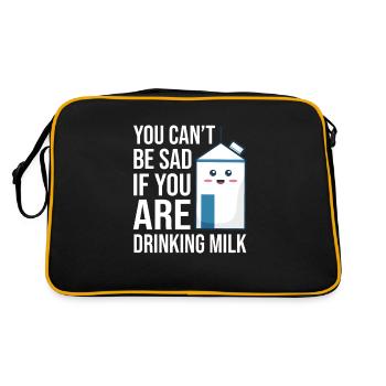 Milk raw milk whole milk - Retro Bag - black/gold - Back