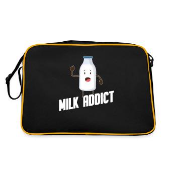 Milk raw milk whole milk - Retro Bag - black/gold - Back