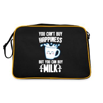 Milk raw milk whole milk - Retro Bag - black/gold - Back