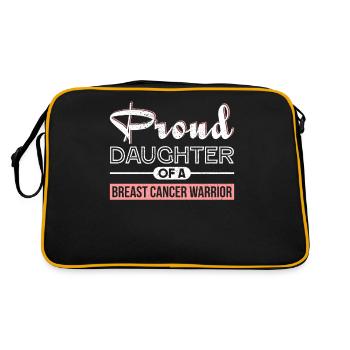 Lutte contre le cancer cadeau du cancer du sein - Sac Retro - noir/or - Dos