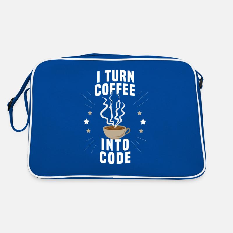 Kaffee Spruch für einen IT Nerd Retro Tasche