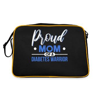 Diabetics awareness diabetes gift - Retro Bag - black/gold - Back