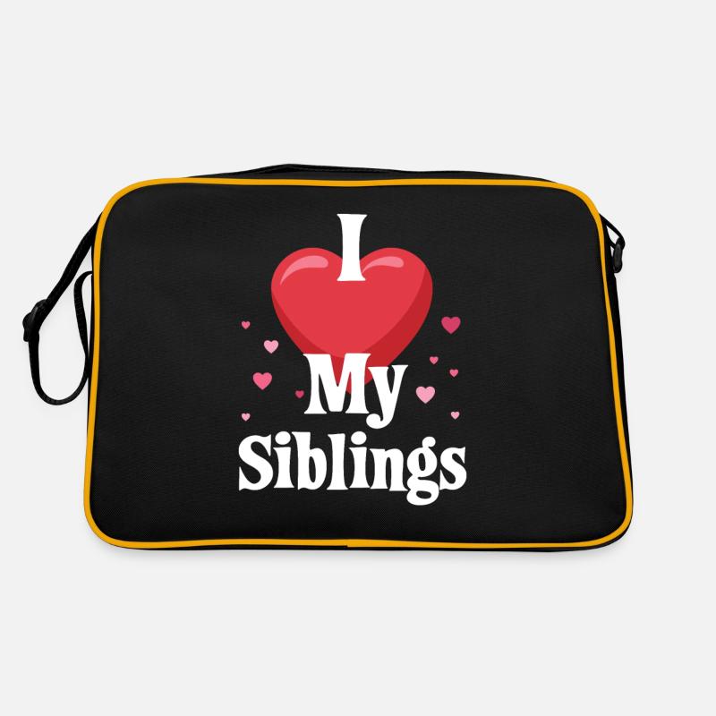 I love my sibling design for sisters Retro Bag