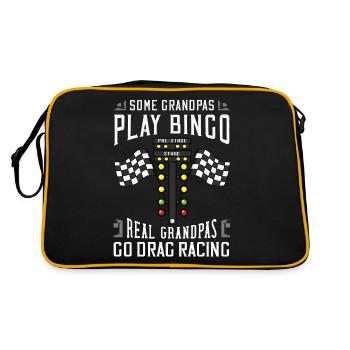 Drag Racing Drag racing Drag racing - Retro Bag - black/gold - Back