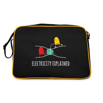 Electricity Explained Electricity Explained - Electricity - Retro Bag - black/gold - Back