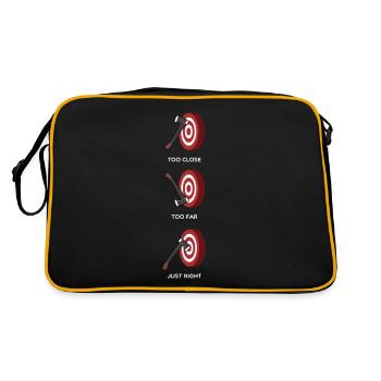 Cadeau pour lanceur de hache hache de lancer de hache - Sac Retro - noir/or - Dos